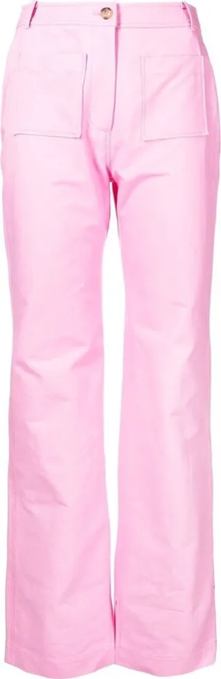 Ellis organic-cotton straight trousers