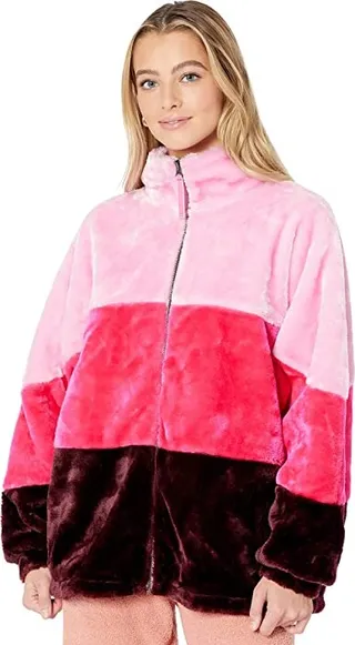 UGG Elaina Faux Fur Jacket (Daydream Multi) Women's Clothing