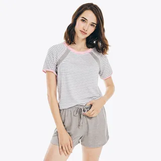 Striped Pajama Short Set