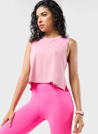 Mesh Insert Detail Athletic Vest