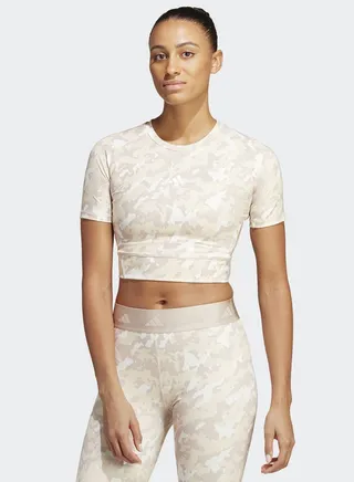 Techfit Camo Cropped T-Shirt