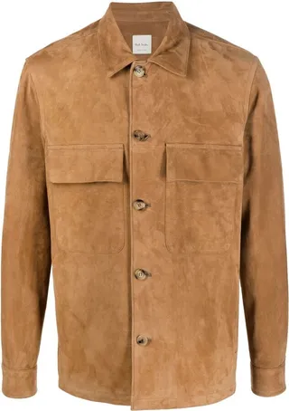 Button-Up Suede Jacket