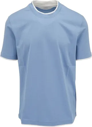layered-trim cotton T-Shirt