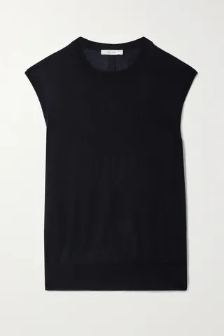 The Row - Balham Cashmere Top - Blue