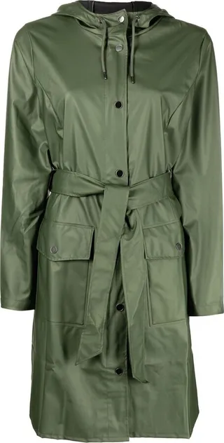 Curve hooded parka