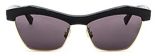 Bottega Veneta Cat Eye Sunglasses in Black
