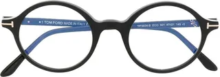 Logo-Plaque Round-Frame Glasses