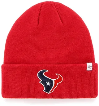 Men's Red Houston Texans Secondary Basic Cuffed Knit Hat