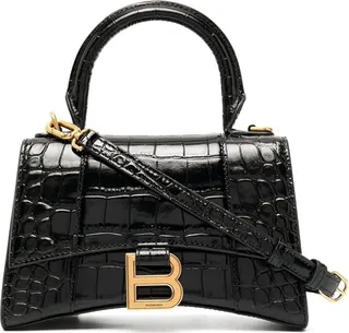 Hourglass Top-Handle Tote Bag
