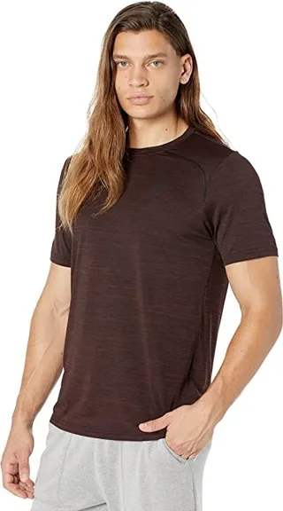 SKECHERS On The Road Tech Tee (Raisin) Men's Clothing