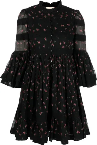 Floral-Print Mini Dress