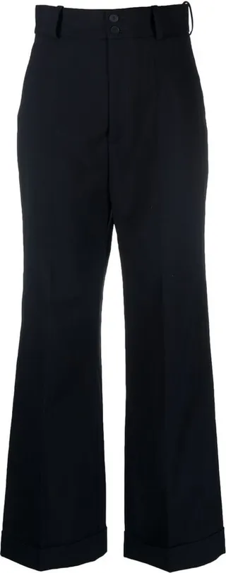 Piano high-waisted trousers