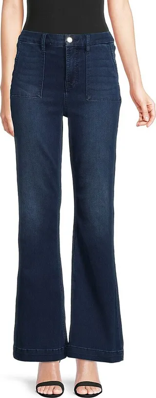 Patch Pocket Bootcut Jeans