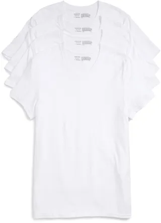 4-Pack Trim Fit Supima® Cotton V-Neck T-Shirts