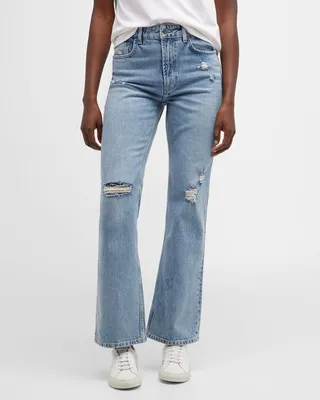The Sunset Distressed Bootcut Jeans