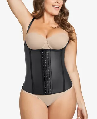 Leonisa Latex Waist Trainer Vest - Extra-Firm Compression