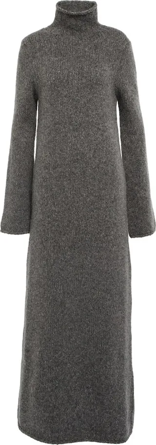 Wool-blend turtleneck sweater dress
