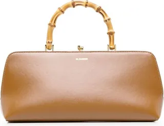 Goji bamboo-handle tote bag