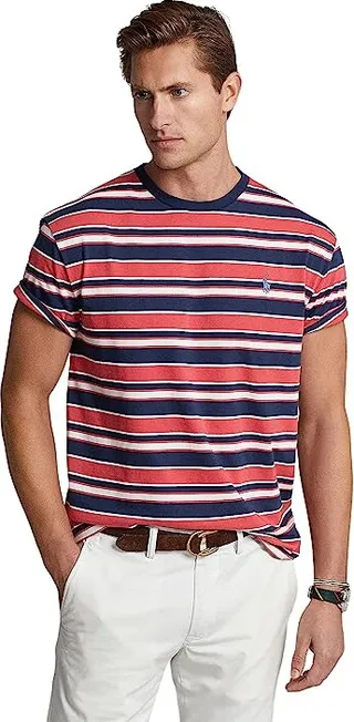 Polo Ralph Lauren Classic Fit Jersey T-Shirt (Starboard Red Multi) Men's Clothing