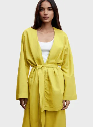 Tie Detail Kimono