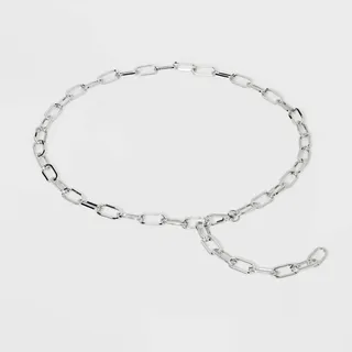 Women's Paper Clip Belt - Wild Fable™ Silver L
