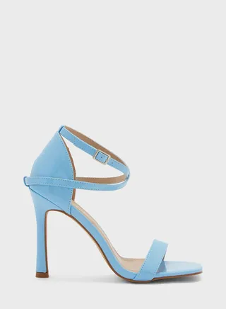 Ankle-Strap Patent Sandals