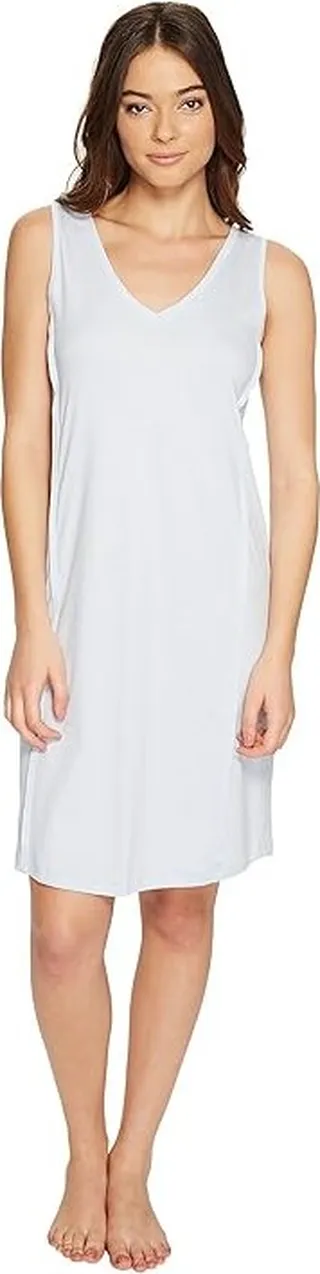 Hanro Pure Essence Tank Gown (Blue Glow) Women's Pajama