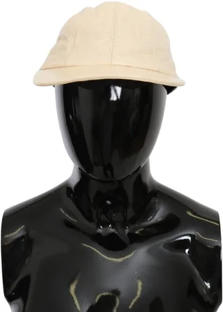 Dolce & Gabbana Lamb Skin 100% Leather Baseball Men's Hat