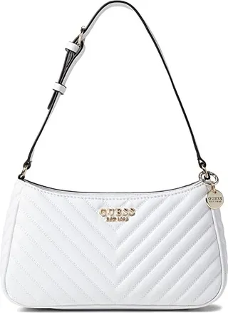 GUESS Keillah Shoulder Bag (White) Handbags