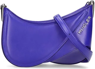 Mini leather spiral curve shoulder bag
