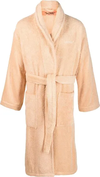 Arrows-print bathrobe