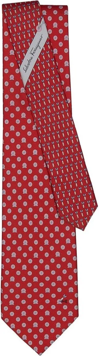 Dart-Print Silk Tie