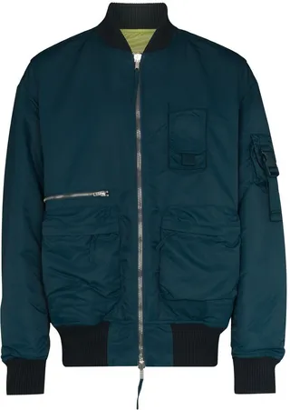 Reversible Zip-Up Bomber Jacket