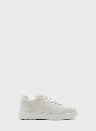 Faux Suede And Pu Sneaker
