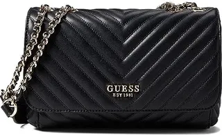 GUESS Keillah Convertible Crossbody Flap (Black) Handbags