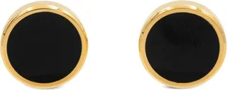 Round Lacquered-Finish Cufflinks