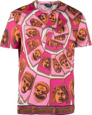 Pink La Maschere Cotton T-Shirt