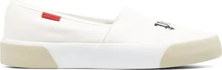 Logo-Print Slip-On Sneakers
