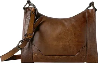 Frye Melissa Zip Crossbody (Dark Brown Antique Pull Up) Cross Body Handbags