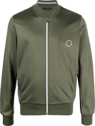 Piped-Trim Bomber Jacket