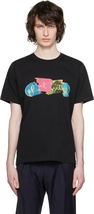 PS by Paul Smith Black Broken Board T-Shirt