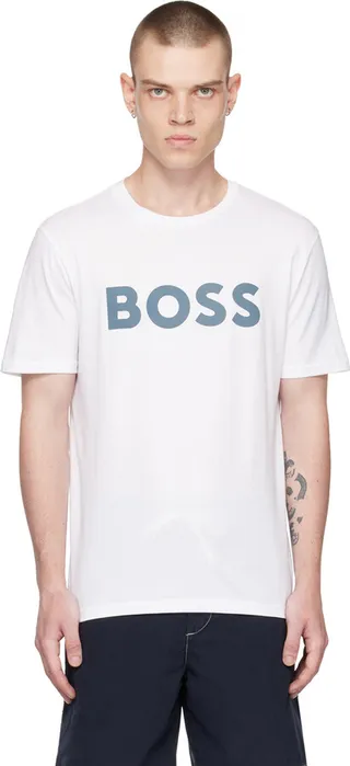 BOSS White Bonded T-Shirt
