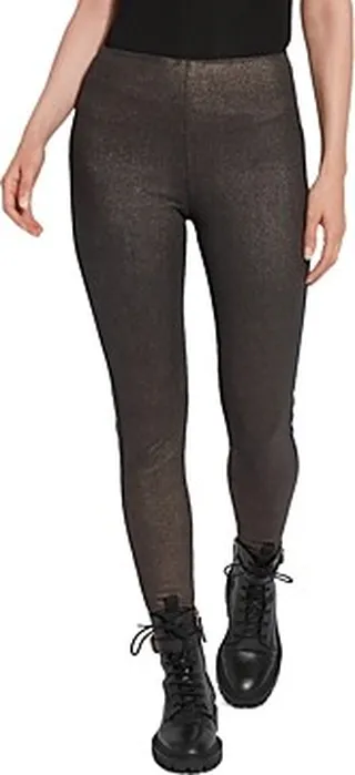 Lysse Metallic Coated Toothpick Denim Leggings