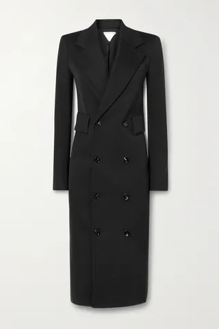 Bottega Veneta - Double-breasted Wool-blend Coat - Black