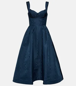 Crepe midi dress