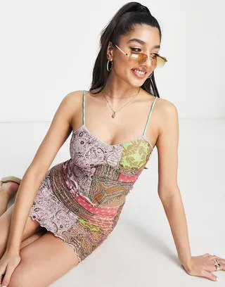 Miss Selfridge patchwork paisley cami top - part of a set