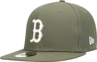 Men's Olive Boston Red Sox Logo White 59FIFTY Fitted Hat