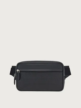 Ferragamo Men Gancini waist bag Black
