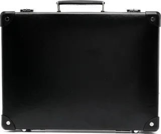 Chrome leather briefcase