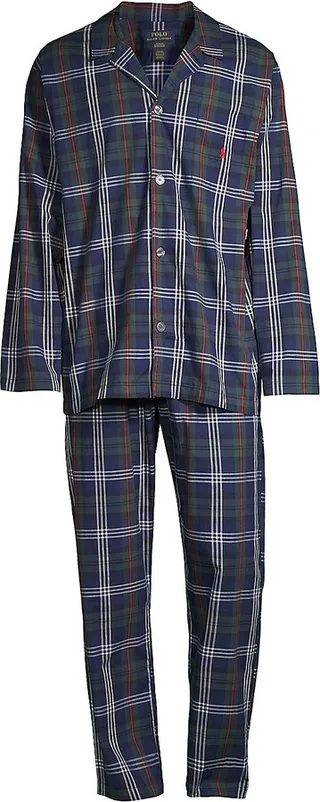 Plaid 2-Piece Pajama Set